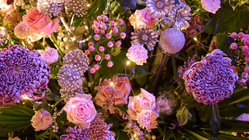 Christmas flowers at Polesden Lacey